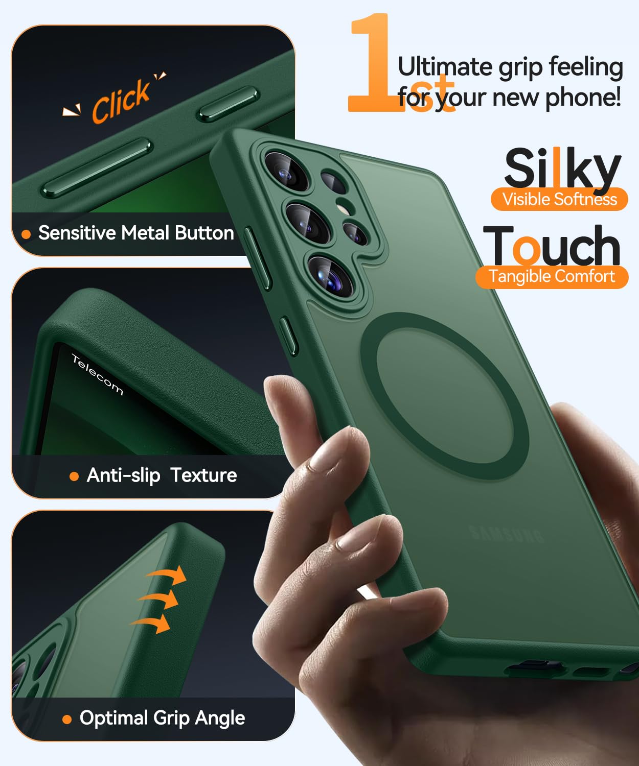 Amazon.com: CANSHN Designed for Samsung Galaxy S23 Ultra Case